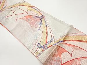 束ね熨斗に鳳凰模様織出し袋帯